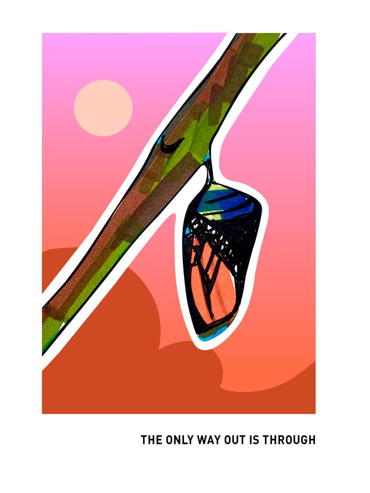 Chrysalis 8" x 10" Print for wholesale by The Sign + Seal