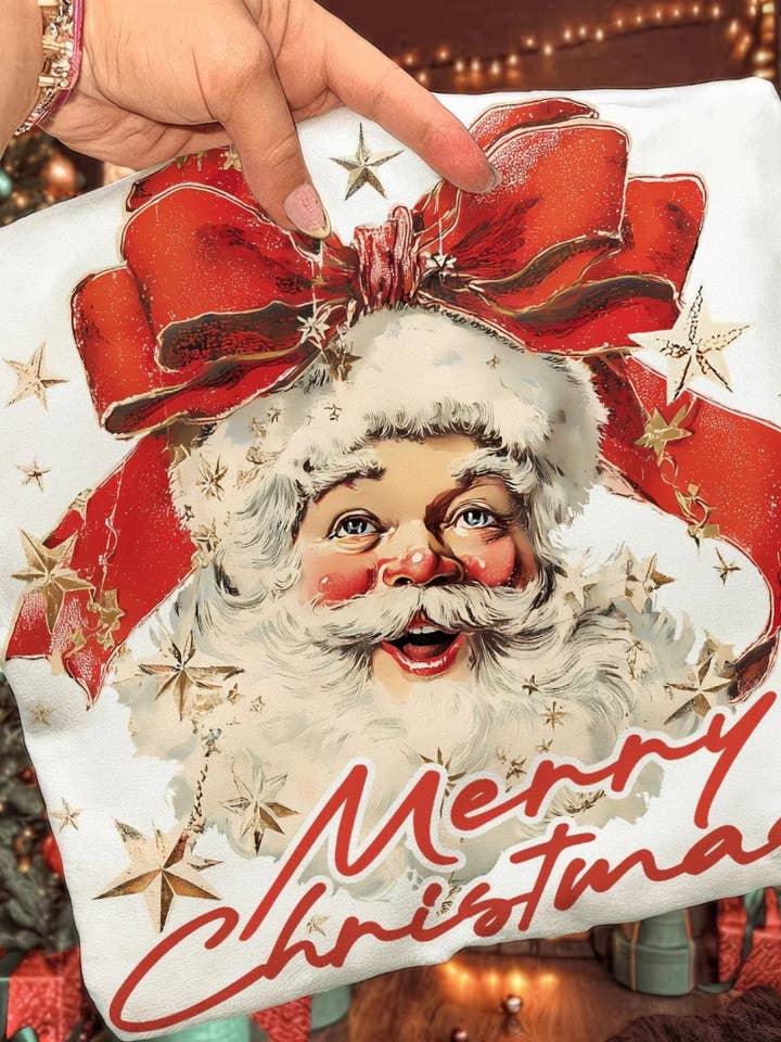 Funky Monkey – Engroshandel Grafisk Sweatshirt - Dame – Julesweatshirt med glædelig jul2