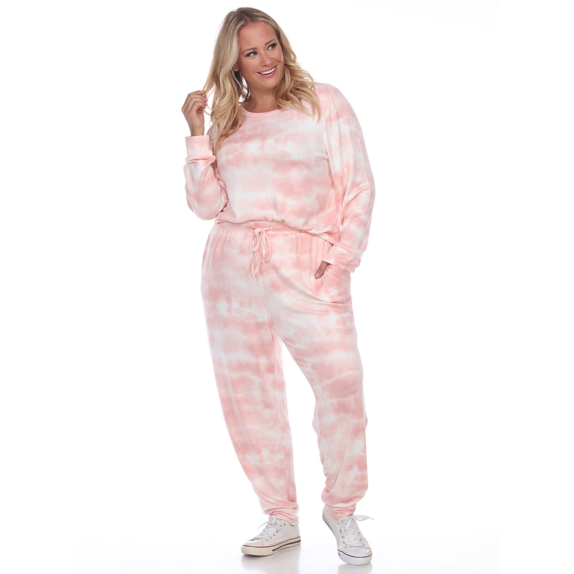 WHITE MARK – Großhandel Loungewear-Set – Damen – 2-teiliges Lounge-Set in Übergröße13
