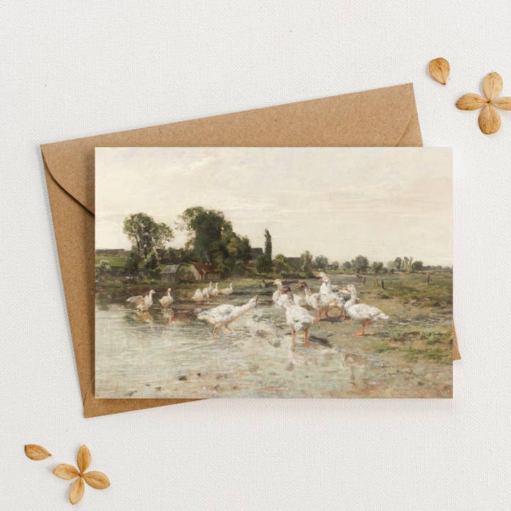 Carte de vœux vintage | #V22 -039 pour la vente par Martina & Co.