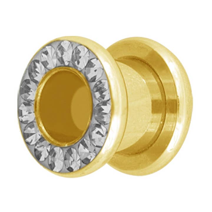 tunnel in acciaio chirurgico con cristallo per la vendita all'ingrosso da parte di Bodywings