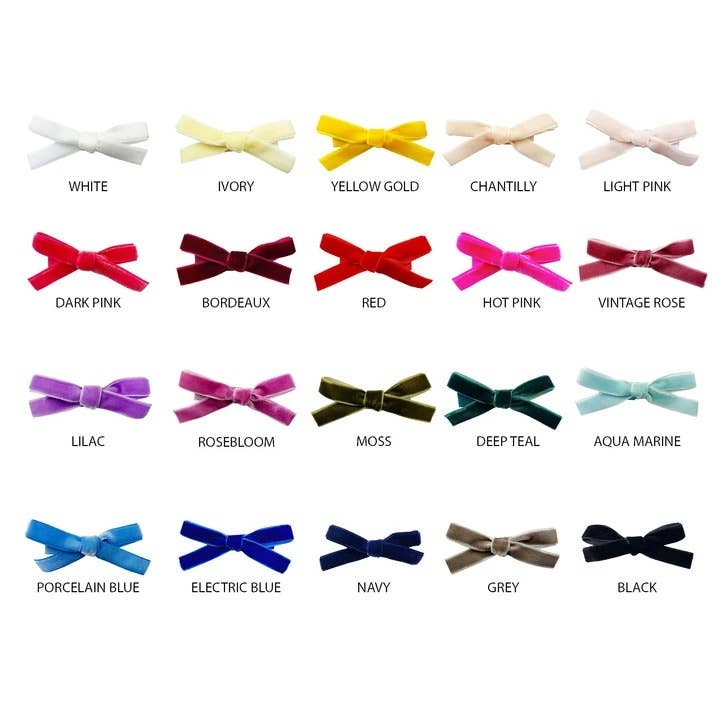 Baby Wisp - Wholesale Hair Clip - Kids - Velvet Pigtail Pinch Alligator Hair Clips