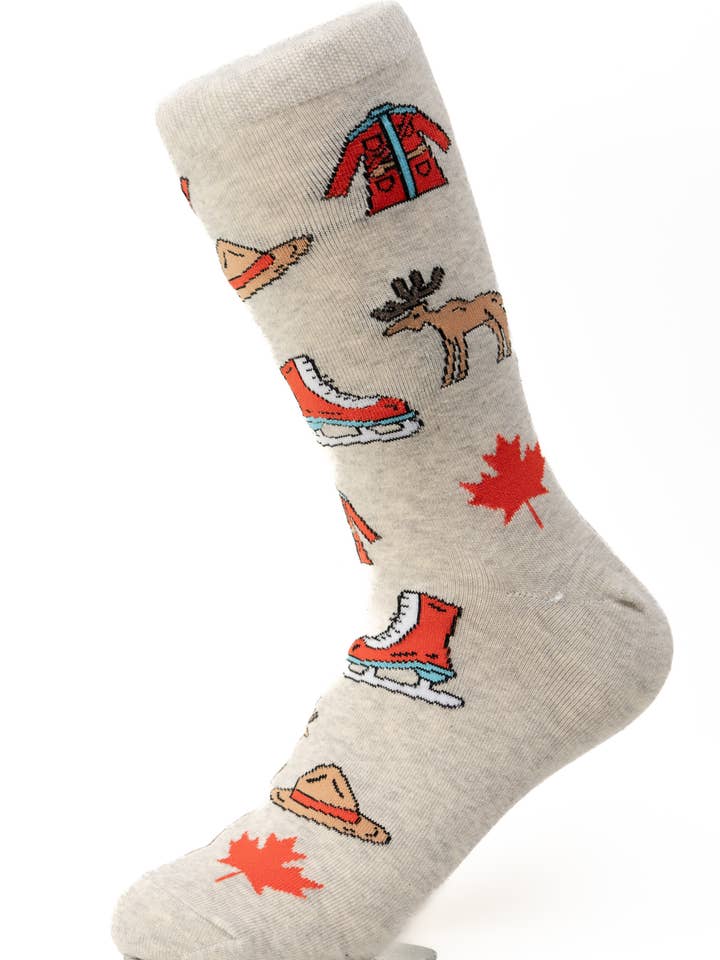 Chaussettes Canada Theme Crew pour femmes pour la vente par moJJa