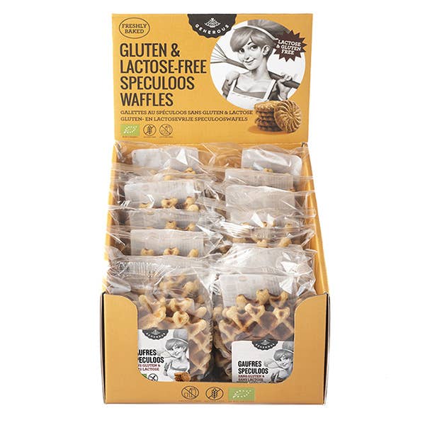 Cialde al gusto speculoos senza glutine e senza lattosio (14 x 60g) per la vendita all'ingrosso da parte di Generous