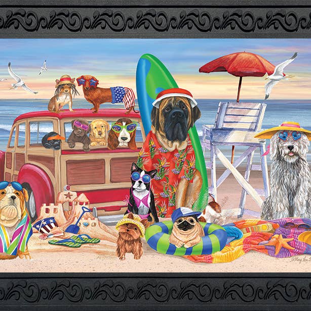 Dog Days of Summer Doormat for wholesale by Briarwood Lane