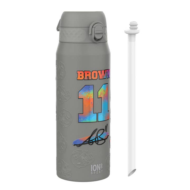 NFLPA Thermal Steel Water Bottle Signature - 24oz - AJ Brown for wholesale by Ion8