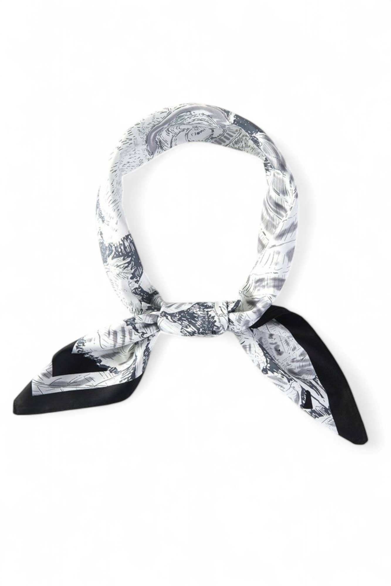 Artini Accessories - Wholesale Scarf - Women's - Floral Printed Silky Square Scarf4