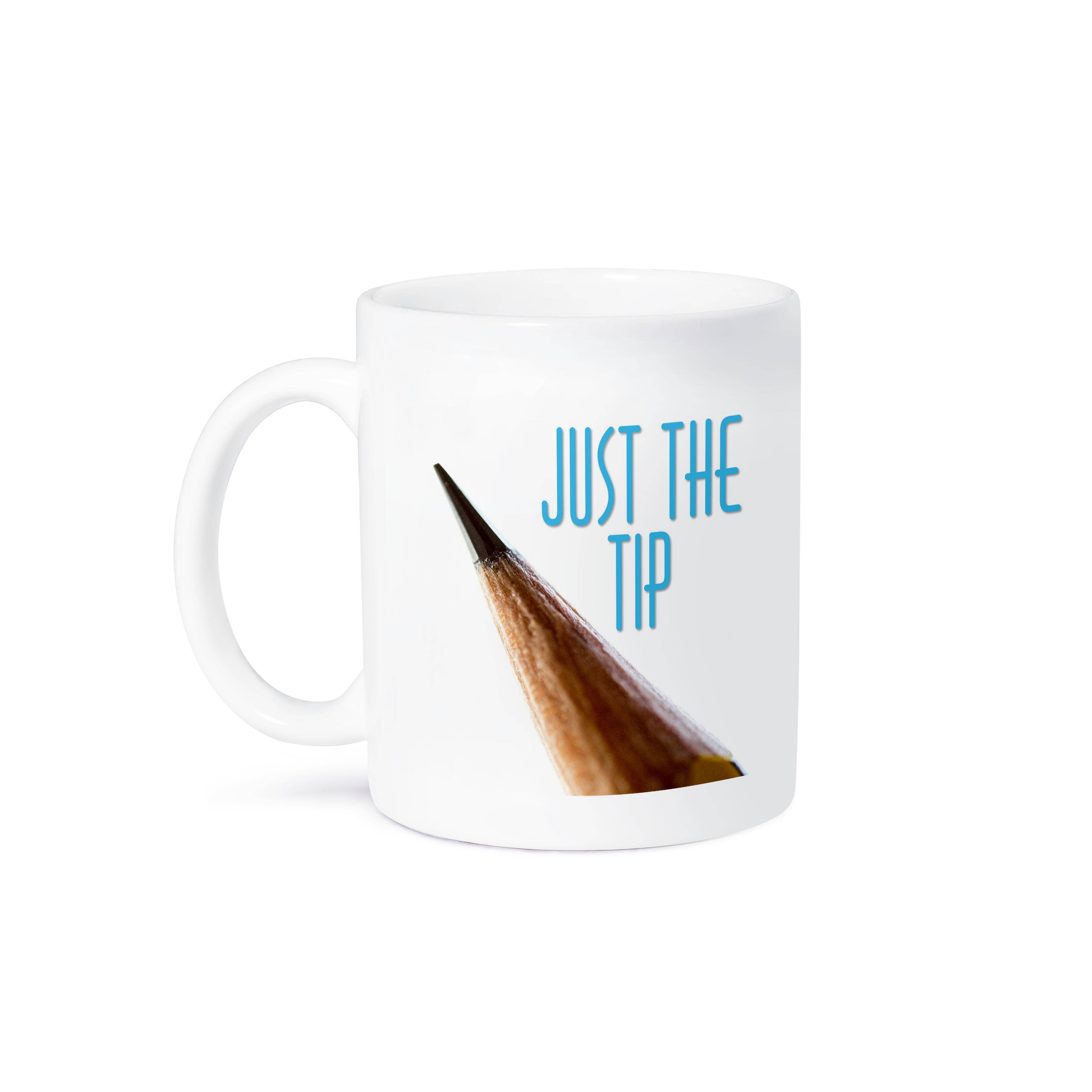 3dRose - Wholesale Coffee Mug - 3dRose, Image of Words Just The Tip with Pencil, Mug8