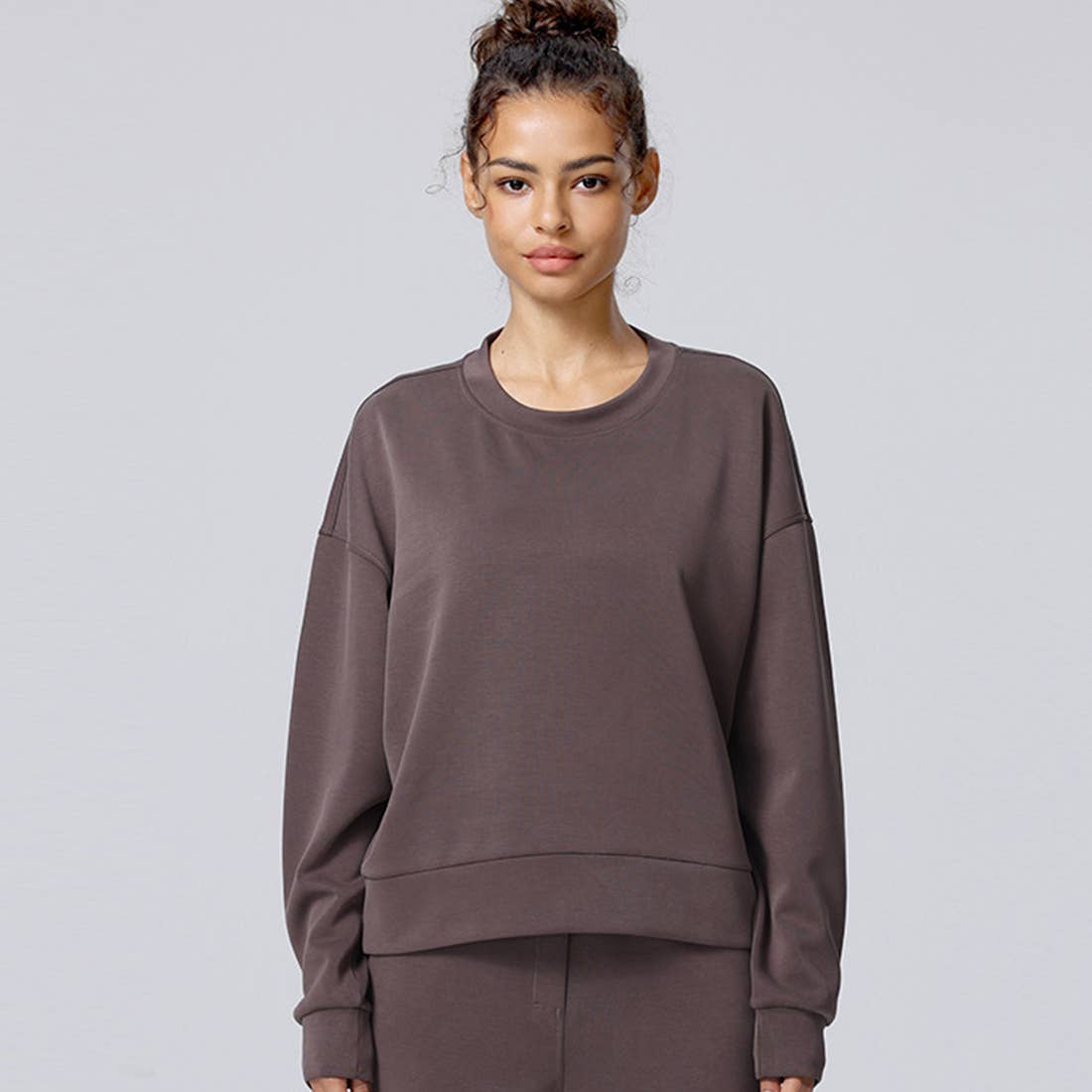 Sodalemon - Wholesale Sweatshirt - Women's - Women Cloud-Like Air Layer Soft Long Sleeve Yoga Sweatshirt5