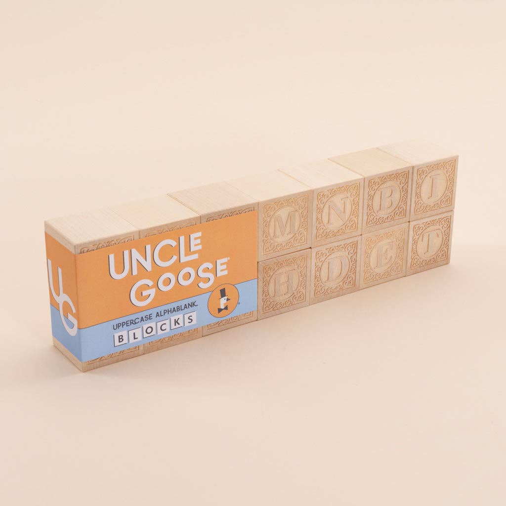 Uncle Goose – wholesale Blocks – Kids & baby – Uncle Goose Uppercase Alphablank Blocks3