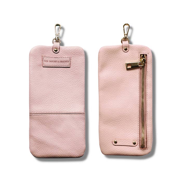 Von Hound And Friends - Wholesale Pet poo bag dispenser - Leather Phone and Poop Bag Holder4