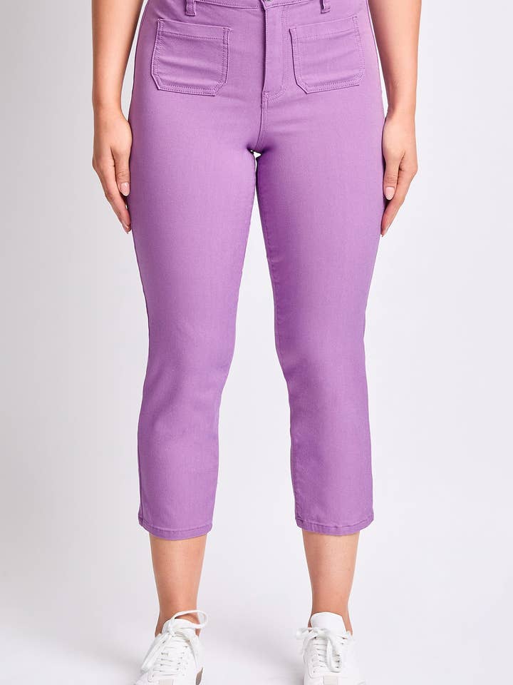 Pantalon droit raccourci Hyperstretch-F124131 pour la vente par YMI