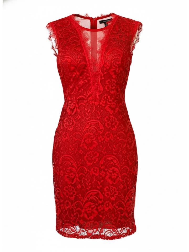 ROJO VESTIDO CORTO ROJO 3409 de venta al por mayor en Faire3