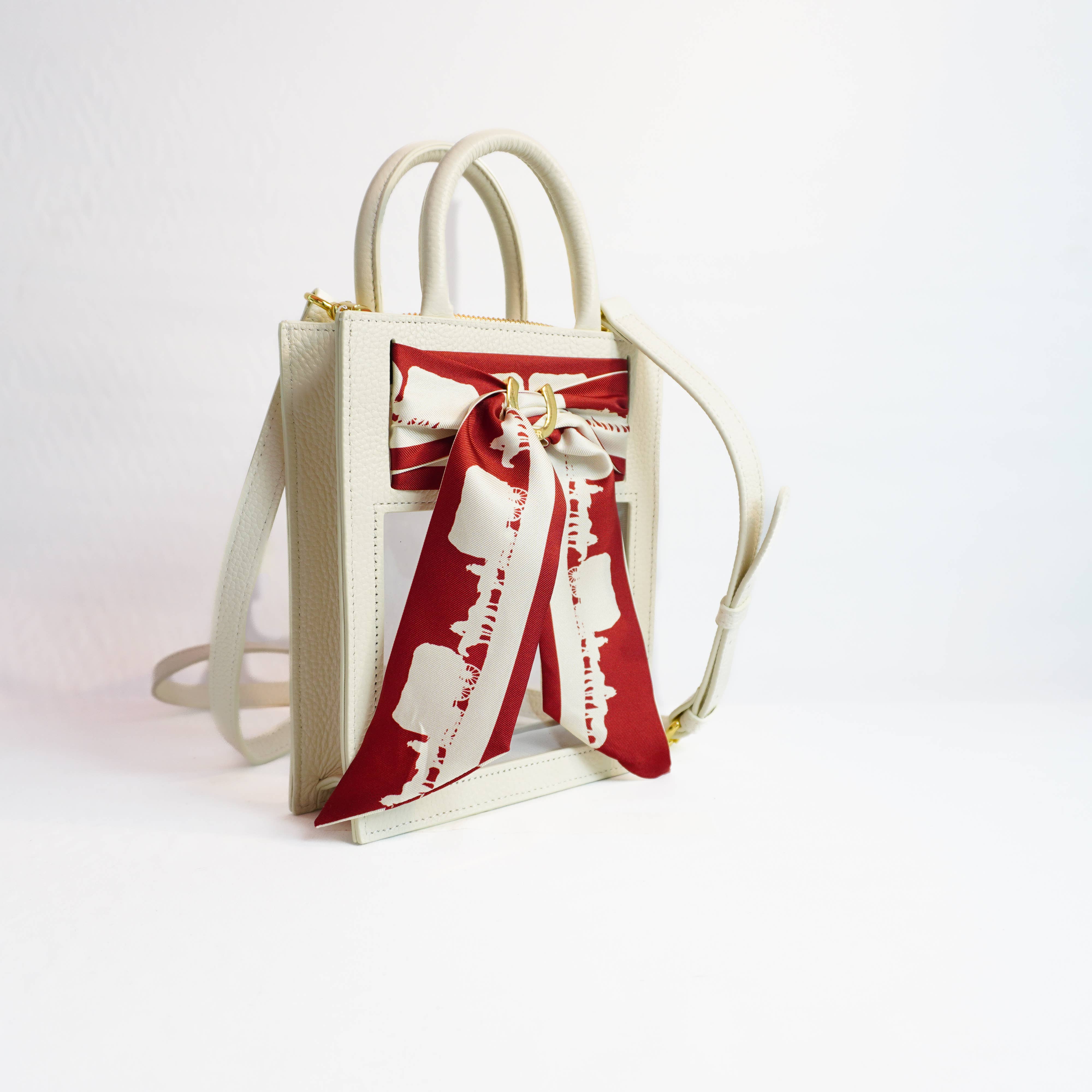 Hampton Road Designs - Wholesale Crossbodytas - Dames - Mini Calista Clear + Oklahoma! Twilly3