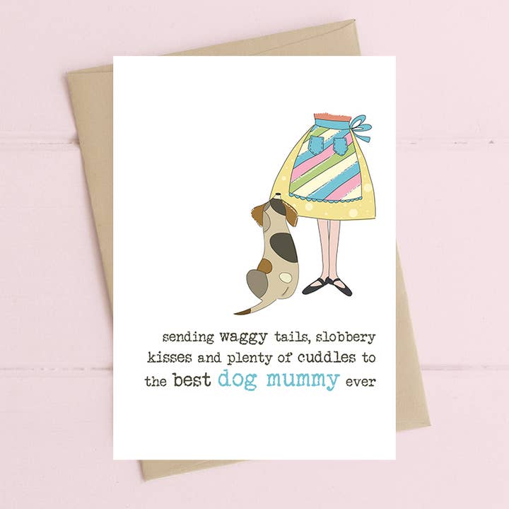 Dandelion Stationery - Wholesale Mother's Day Card - Best Dog Mum Ever - Greetings Card