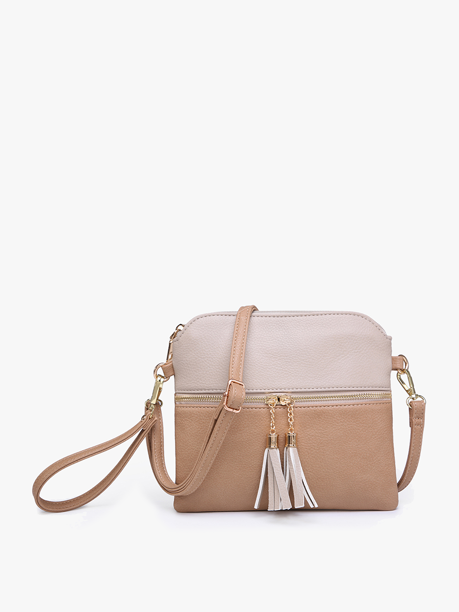 Jen & Co. - Wholesale Crossbody Bag - Women's - M1785 Tara Double Zip Crossbody Bag/Wristlet16