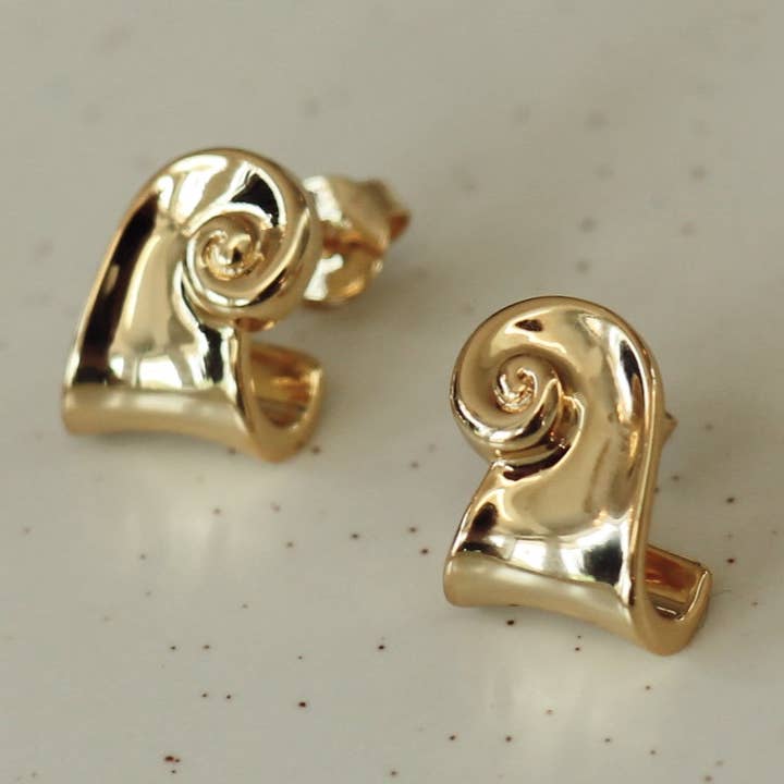 Brincos espiral Jalio por atacado de Horace Jewelry