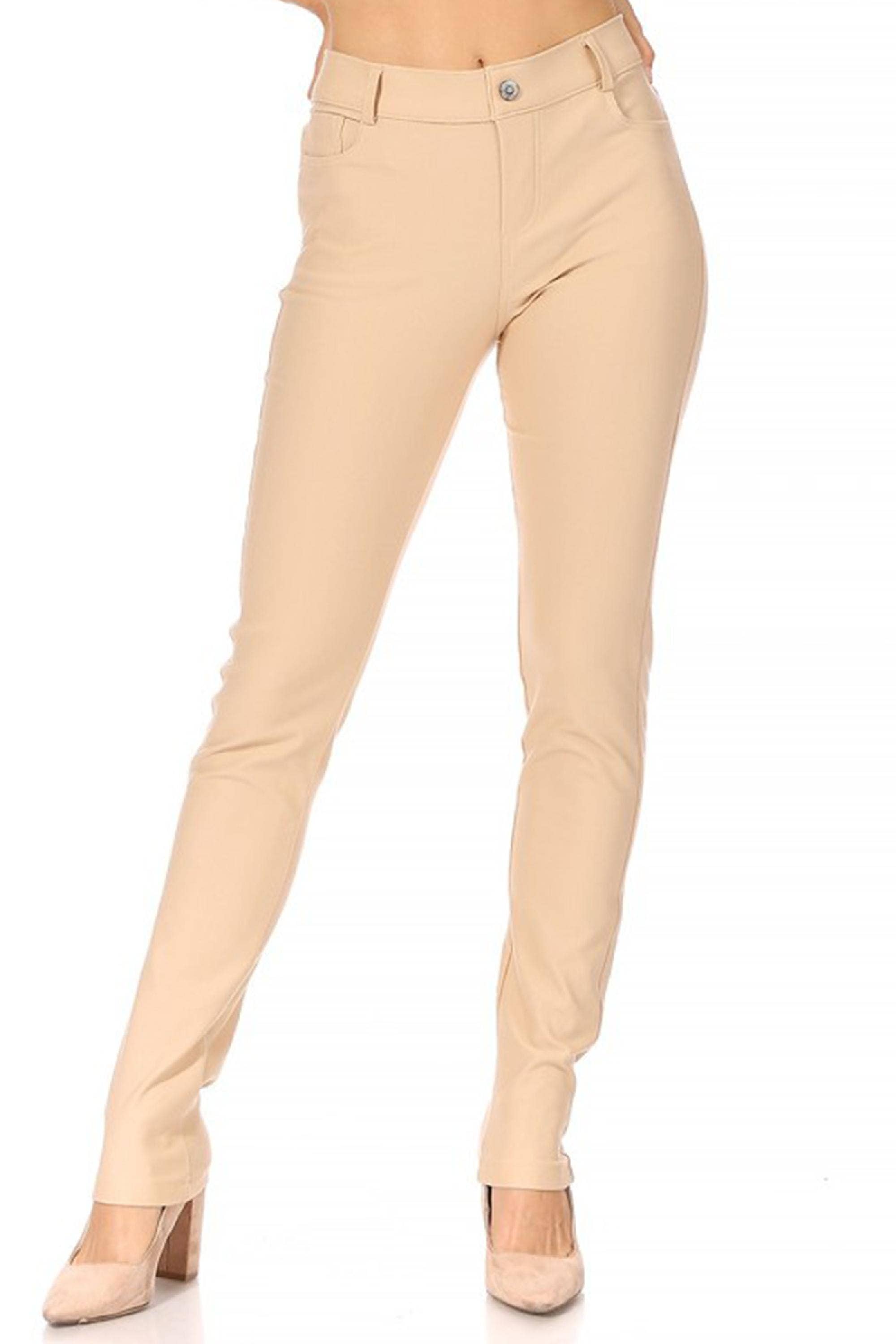 MOA COLLECTION - Vendita all'ingrosso Pantalone - Donna - Jeggings da donna comodi e casual con tasche e passanti per cintura4
