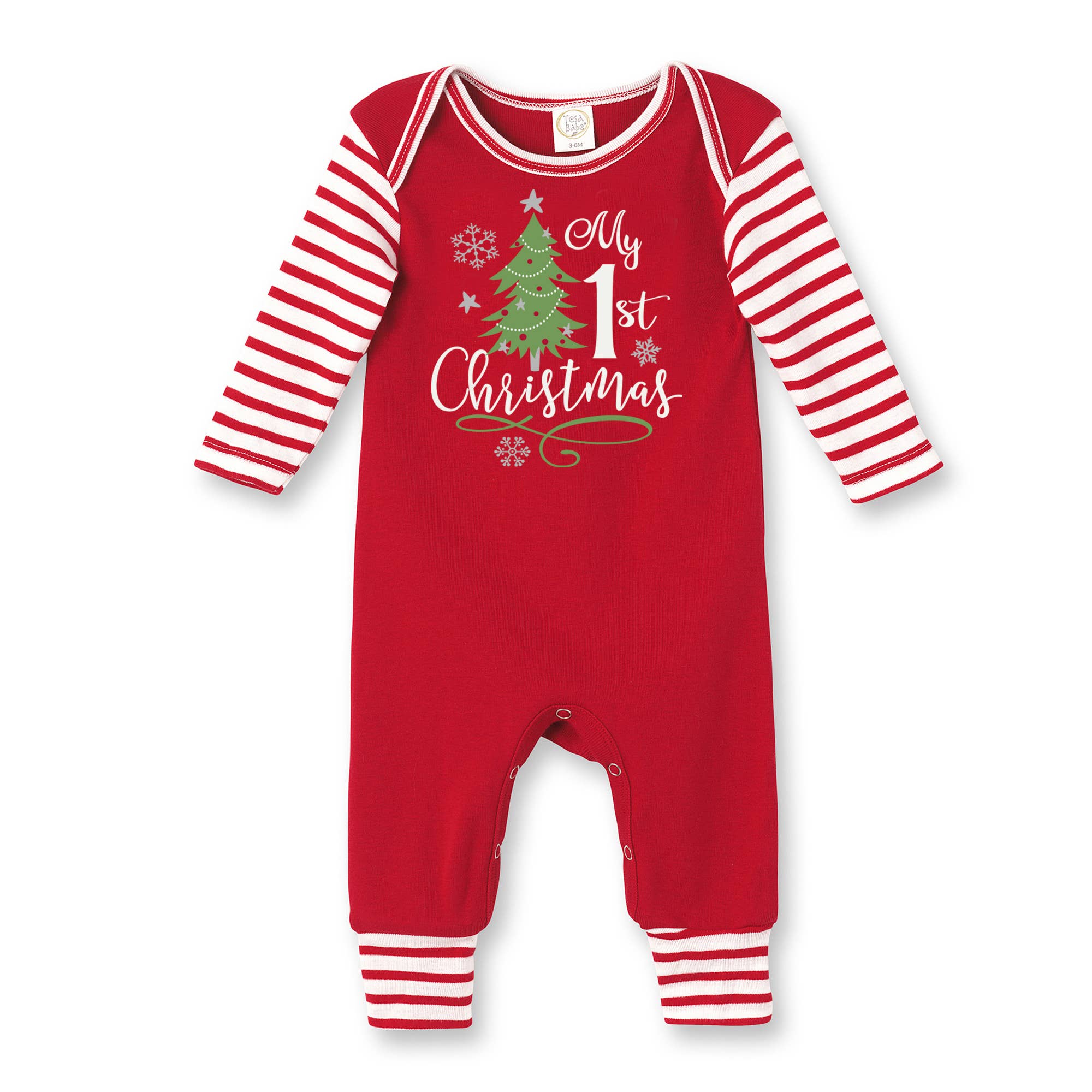 Tesa Babe – wholesale Jumpsuit – Baby – Baby's "My 1st Christmas" Cotton Romper0
