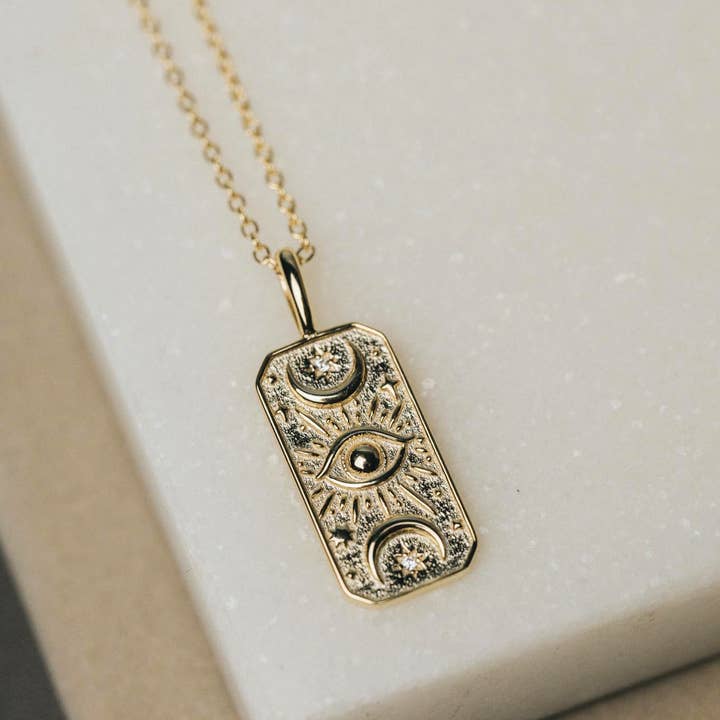 Spitfire Girl - Wholesale Pendant/Charm Necklace - Goddess Moon Tarot Necklace