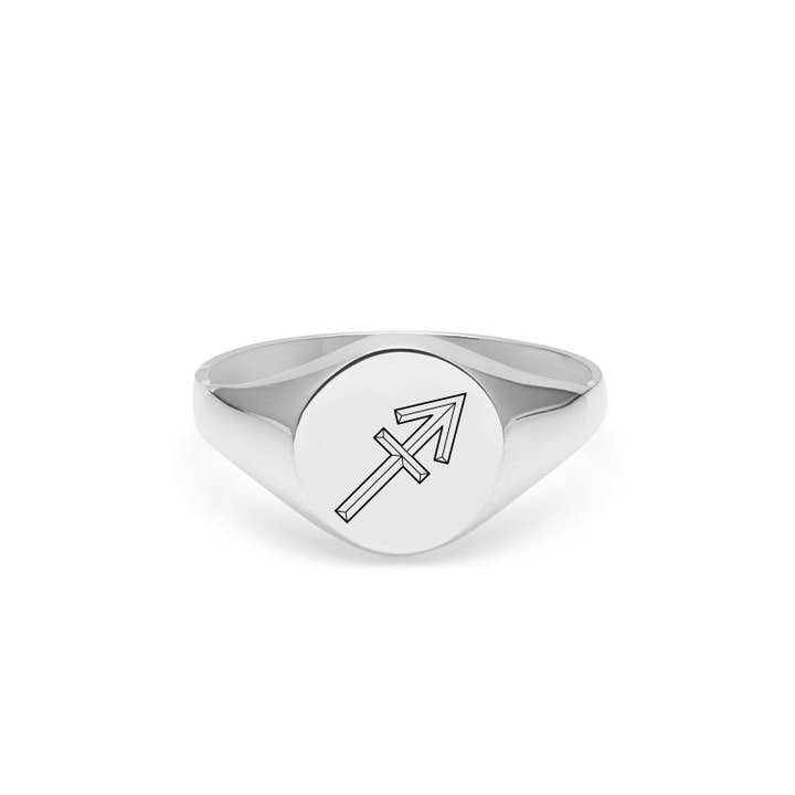Sagittarius Signet Ring - Silver for wholesale by Myia Bonner