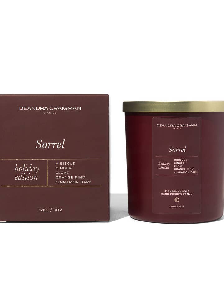 Sorrel Candle & Playlist for wholesale by DeAndra Craigman Studios