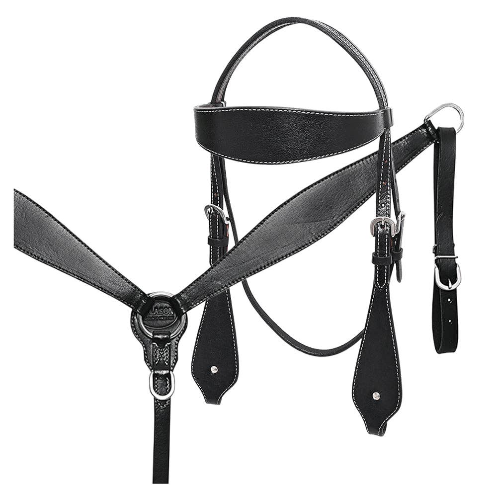 HILASON - Wholesale Horseback Riding Gear - HILASON Western Horse Headstall Breast Collar Set Tack Genuine American Leather | For Horses Headstalls239