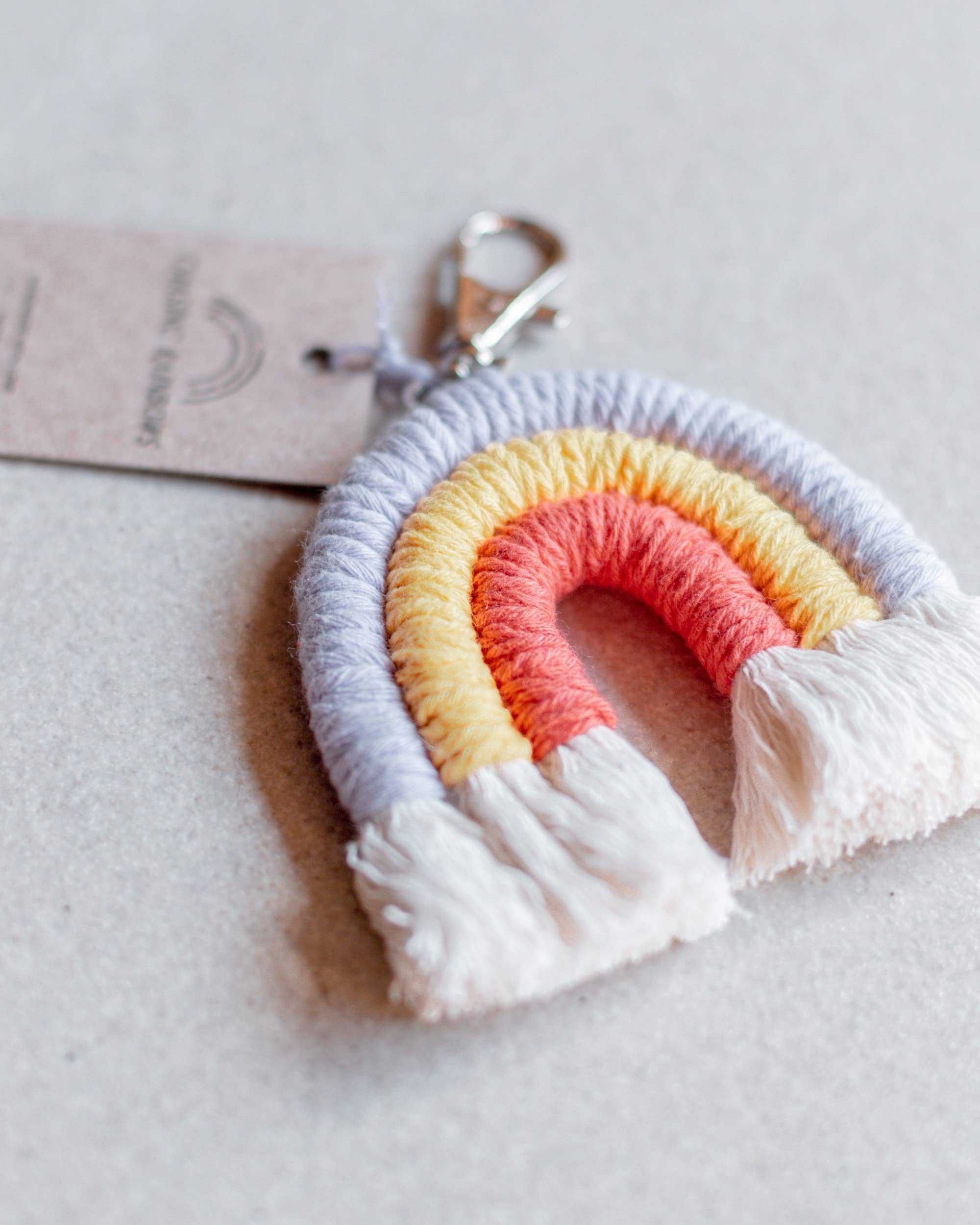 Chasing Rainbows - Wholesale Keychain - Women's - Mini Macrame Keychain Rainbow4