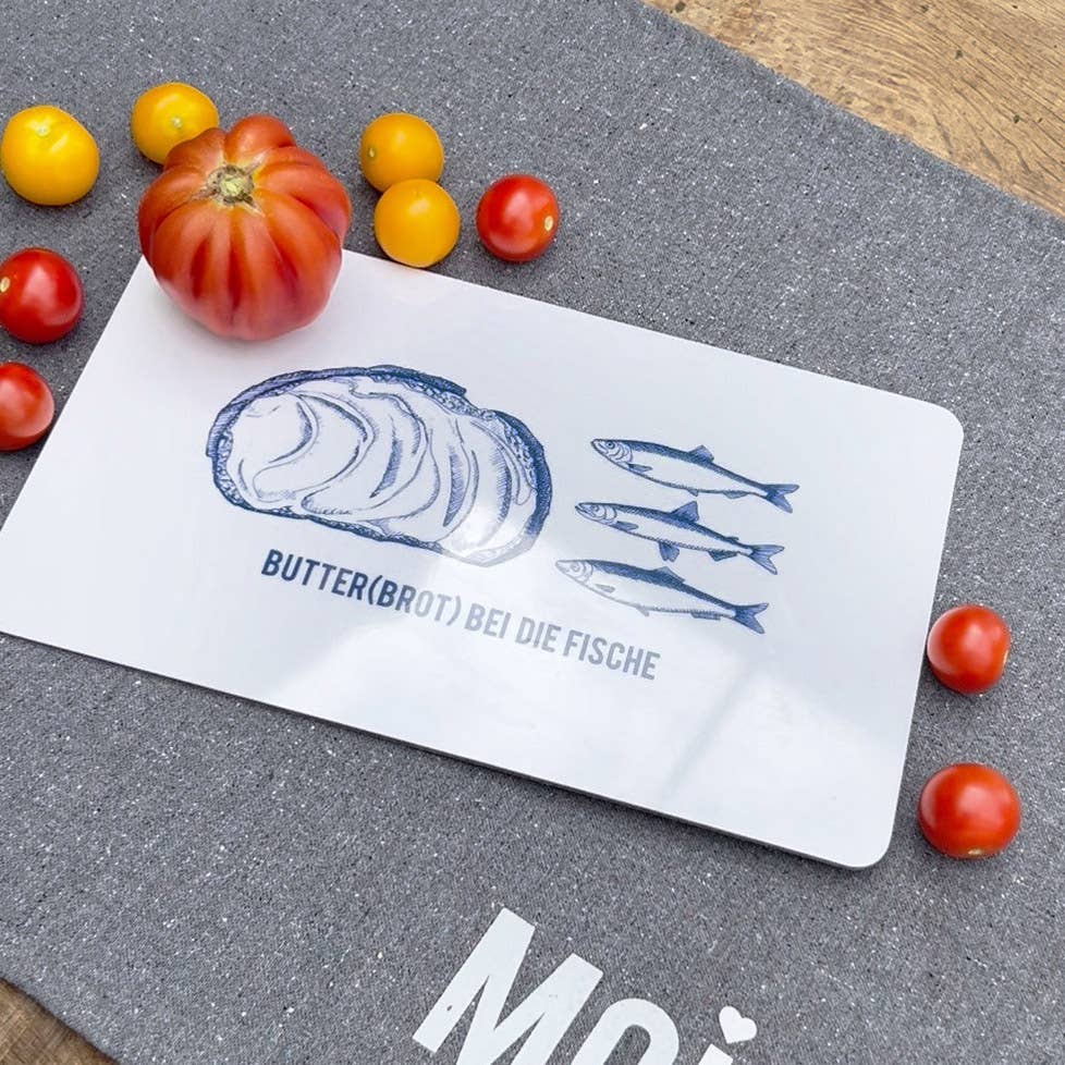 Bow & Hummingbird - Wholesale Placemat - Maritime breakfast board - Butter (bread) with the fish2