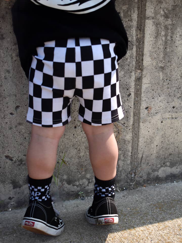 Little Rad Kid - Wholesale Shorts - Kids - Checkered bikers1