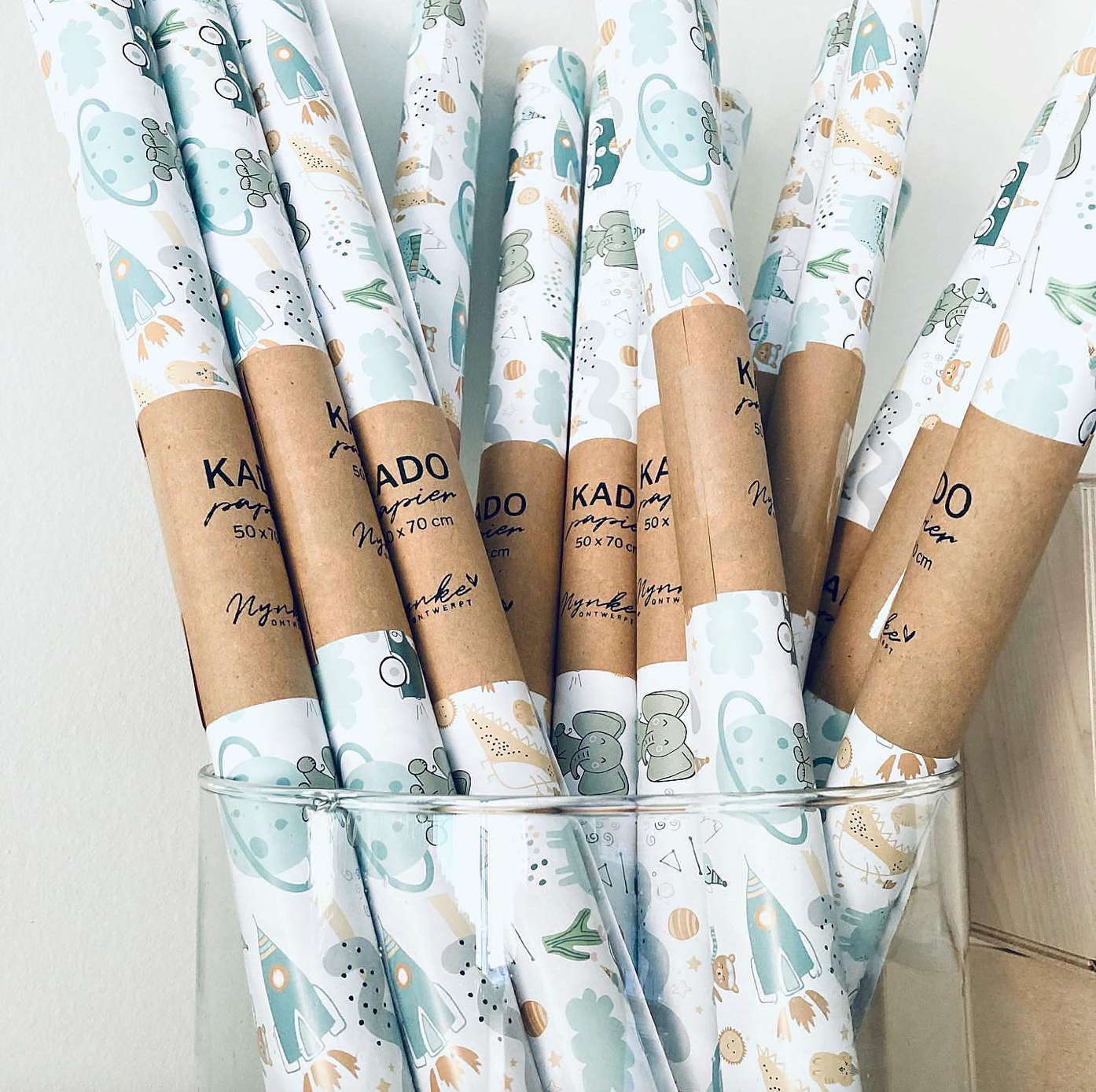 NynkeOntwerpt - Wholesale Flat Wrap - Gift paper | Kids boys | Own illustration1