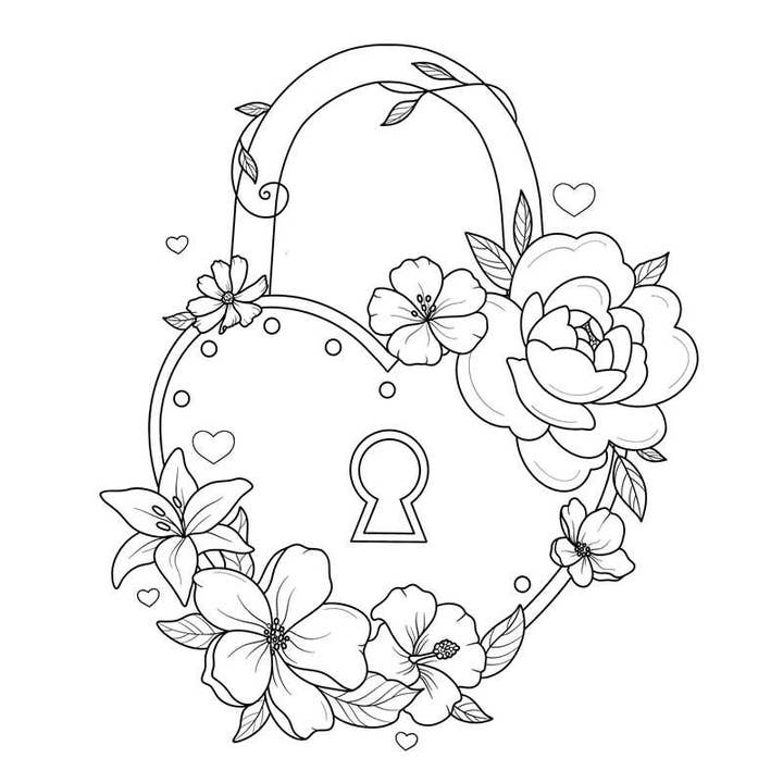 Simon & Schuster - Wholesale Coloring & Activity Book - Adult - Pretty Simple Coloring: Love by Adams Media1