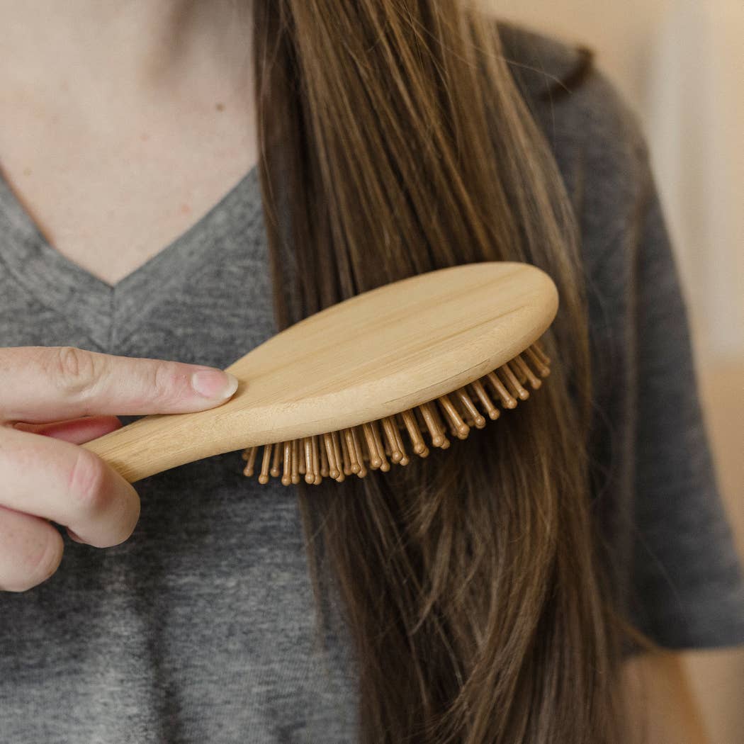The Waste Less Shop – wholesale Hair brush/comb – Bamboo Hair Brush – Plastic-Free with Natural Bristles