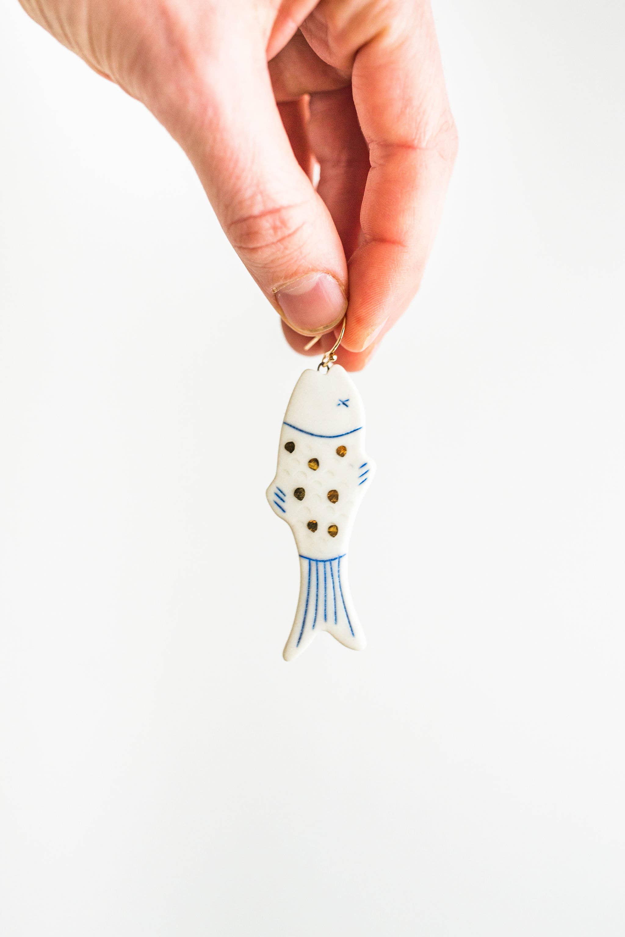Jenna Vanden Brink Ceramics - Wholesale Dangle Earrings - Lucky Fish Earrings4