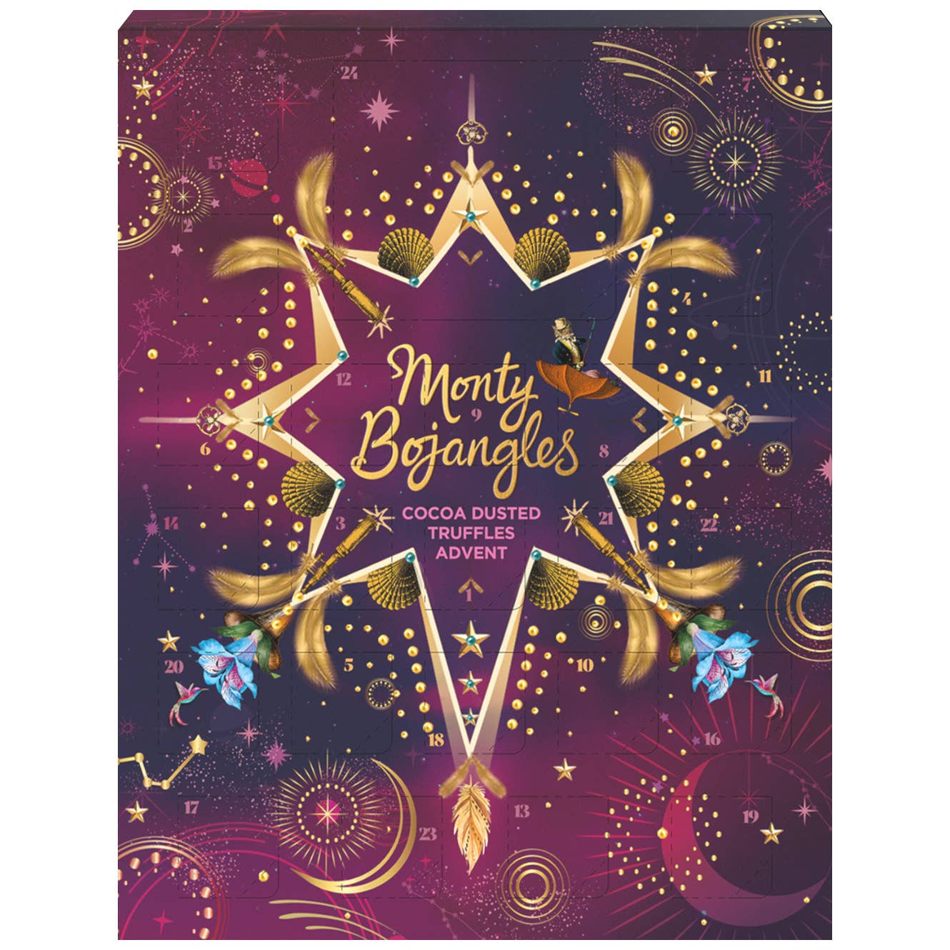 mOrganics Beauty – wholesale Adventskalender – Monty Bojangles Kakaopudrade Tryfflar Adventskalender 235g0