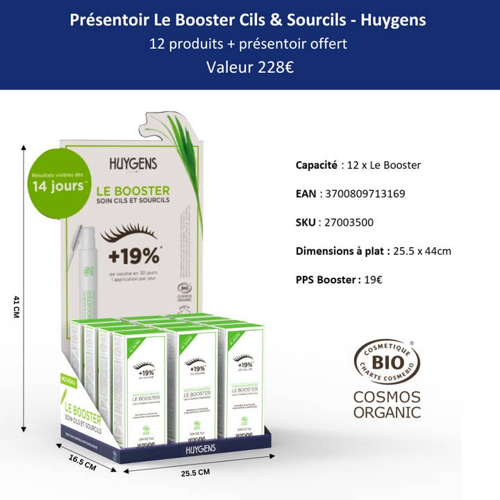 Set med 12 Lash & Eyebrow Boosters (12 produkter ingår) för wholesale av Huygens