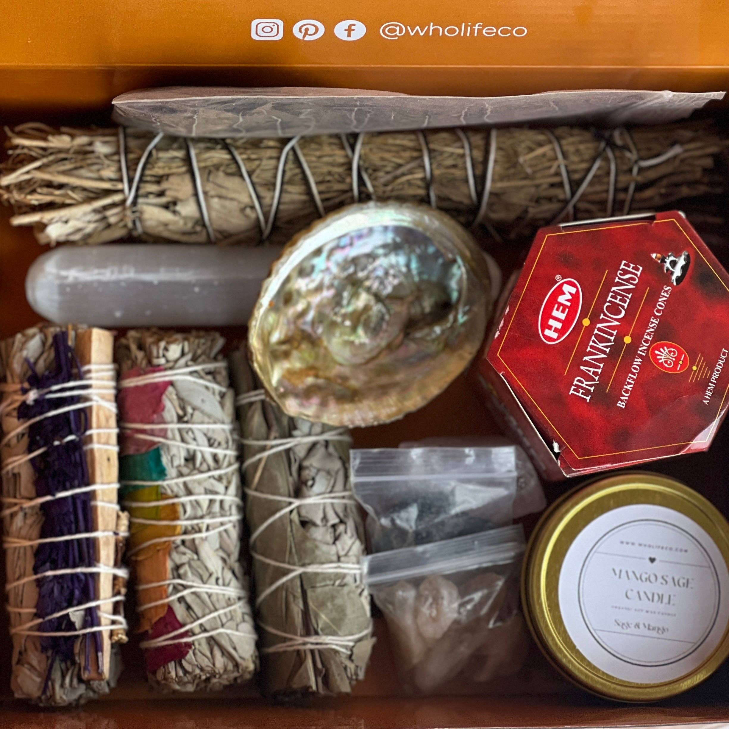 WHOLIFECO - Venta al por mayor Artículo de meditación - Kit de Limpieza Espiritual de Altas Vibraciones para Hogares1