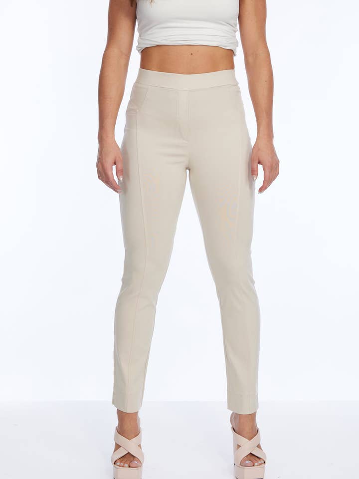 Tapered Leg Pull On Trouser Pant 30" Inseam Ritz for wholesale by LIOR / ALISHA D