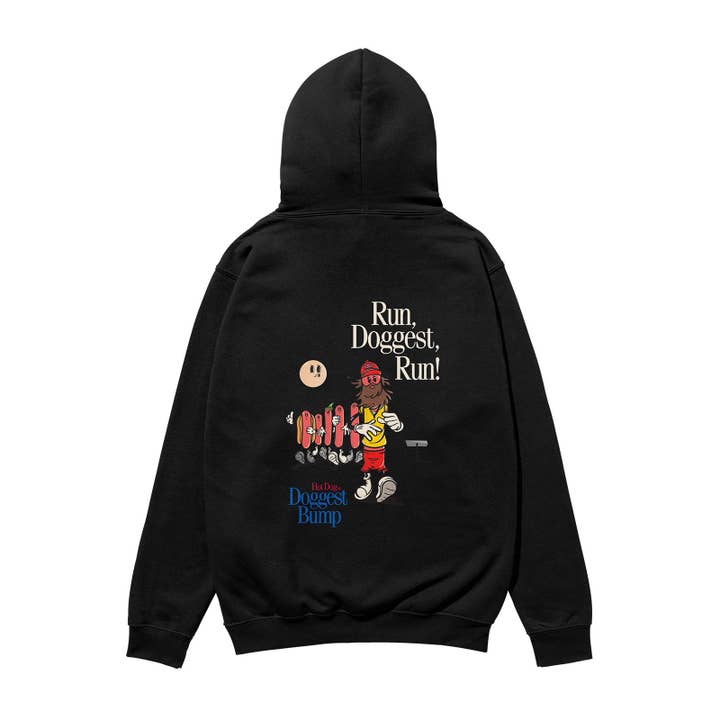 Doggest Bump Heavyweight Organic Hoodie Black for wholesale by Weekend Concept