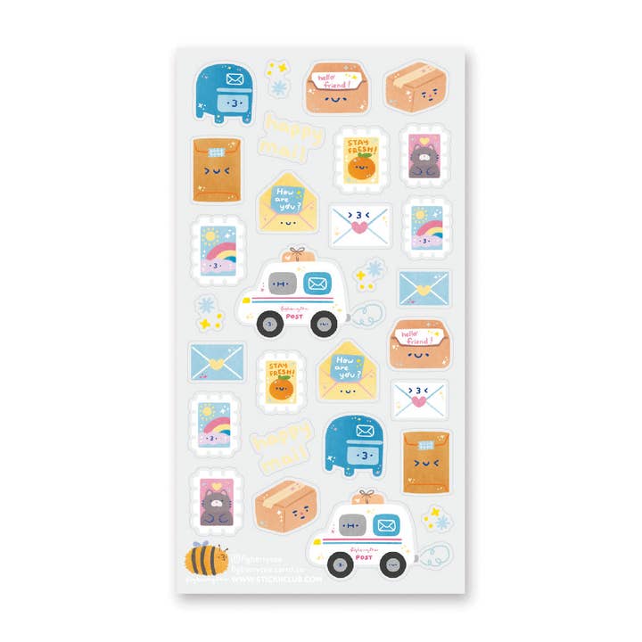 Postmarked with Love Sticker Sheet for wholesale by STICKII