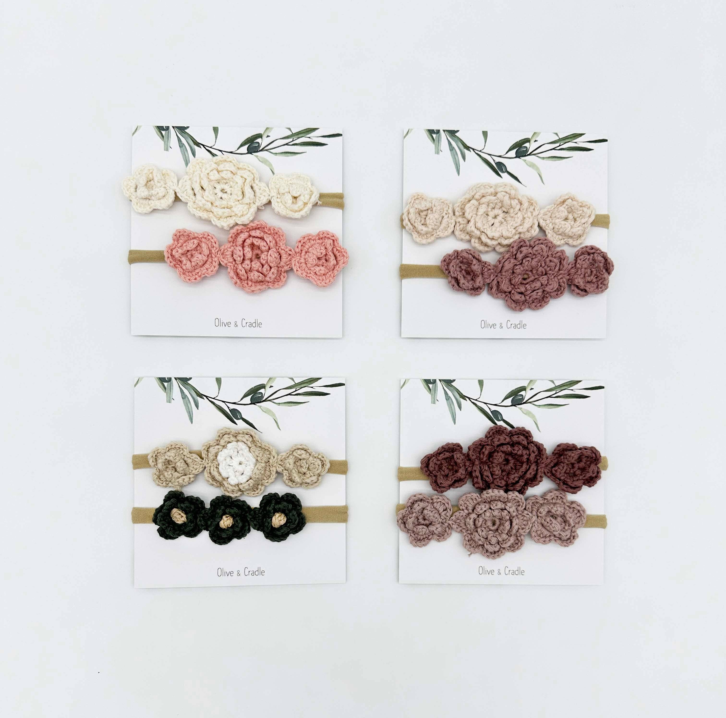 OLIVE & CRADLE - Wholesale Fashion Headband - Baby - Crochet Flower Headband7