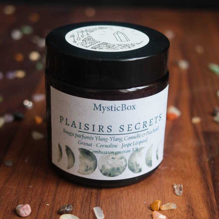 Bougie "Plaisirs Secrets" pour la vente par MysticBox