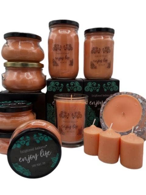 Jack O' Lantern Scented Candles for wholesale by Enlightened Ambience