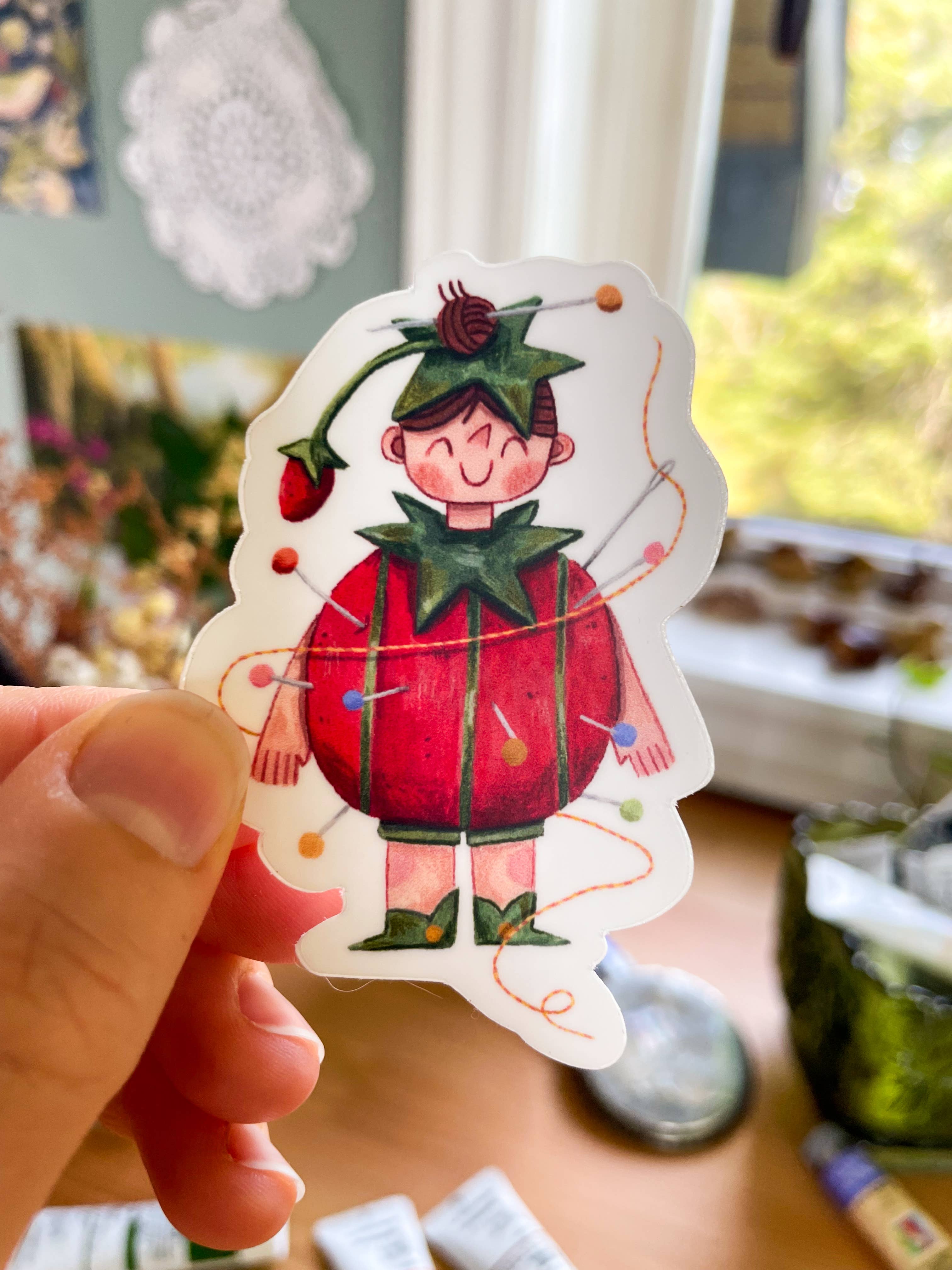 Leah Bees Creations - Wholesale Sticker - Pin Cushion — Vinyl sticker2