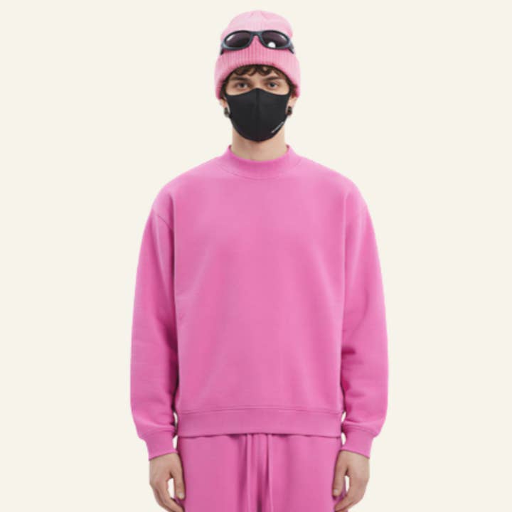 Heren halfhoge kraag ronde hals trui voor wholesale door particleactive