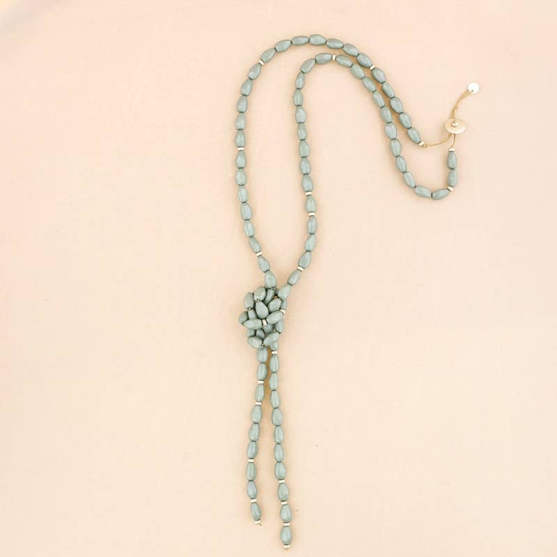 Sonata - Wholesale Snap Jewelry - Long necklace for hanging glasses with resin beads1