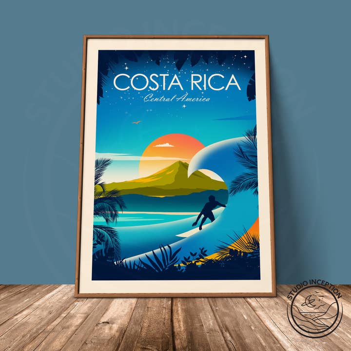 Imprimé de style traditionnel du Costa Rica pour la vente par Studio Inception