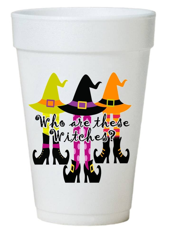 Who Are These Witches Cups | Styrofoam | 16 oz for wholesale by Preppy Mama