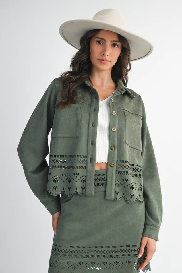 Camellia - Wholesale Jacket - Women's - LASERCUT DETAILING JACKET21