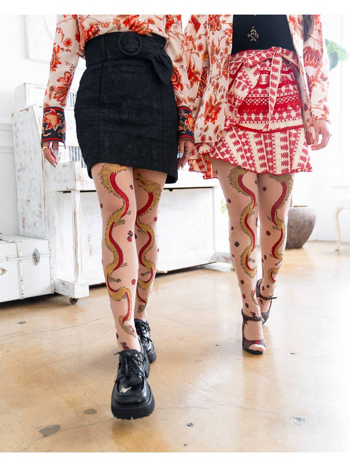 Sock Candy - Wholesale Tights - Women's - Year of the Dragon Sheer Tights1